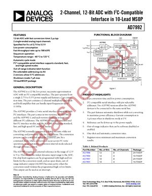 AD7992BRMZ-1 datasheet  